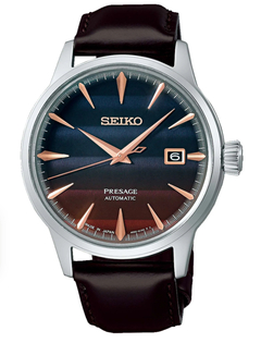 Relógio Seminovo Seiko Presage Cocktail Time Limited Edition Star Bar Automático Azul SRPK75