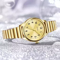 Relógio LIGE Luxo importado Quartzo para Mulheres Elegantes Relógios Femininos de Aç - BH Celulares 