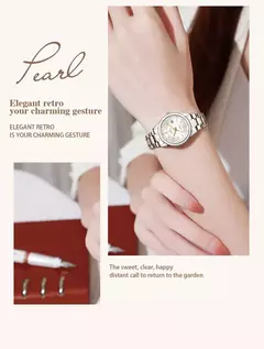 Relógio Feminino importado Ernie kleiin simples moda de luxo elegante relógio de pulso - comprar online