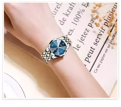 LIGE Top Luxo Elegante Relógio para Mulheres À Prova D &#39;Água Luminosa Dat na internet