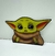 STICKER 3D HOLOGRAFICOS CON EFECTO BABY YODA