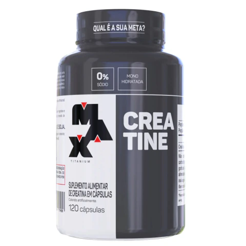 Creatina Em Cápsulas Max Titanium - Pote 120 Caps