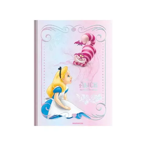 Caderno vintages 160fls Alice - capa rosa - comprar online