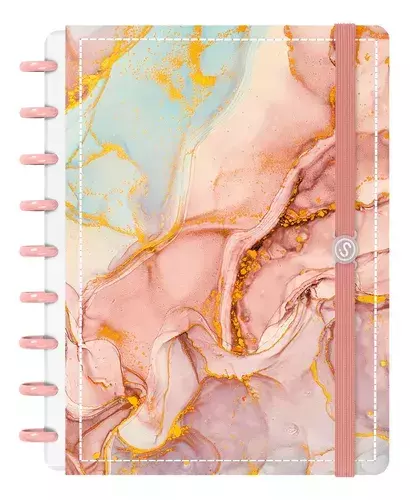 Caderno de Disco Buendía - Rosê Mármore - comprar online