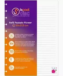 Refil padrão caderno de disco 20x27,5 cm