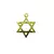 Pingente estrela de davi P dourado - comprar online