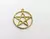 Pingente dourado pentragrama - comprar online
