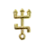 Pingente Exu dourado P - comprar online
