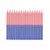 Vela Palito Bicolor Rosa-Azul lisa 18cm - comprar online