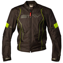CAMPERA CORDURA BASE CON PROTECCIÓN NEGRO FLUO STAV