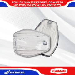 ACRILICO GIRO TRASERO DERECHO/DELANTERO IZQUIERDO HONDA WAVE/CBR 1000/CBR 600 en internet