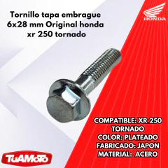 TORNILLO TAPA EMBRAGUE 6X28 MM HONDA XR 250 TORNADO - Tuamoto Mayorista