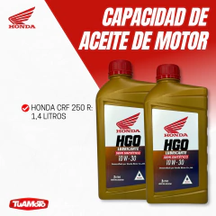 KIT SERVICE FILTROS ORIGINAL Y ACEITE HGO SEMI SINTETICO CRF 250R 14/17 - Tuamoto Mayorista