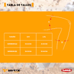 RODILLERA ARTICULABLE WIRTZ ELEVATE BLANCA/NEGRA - Tuamoto Mayorista