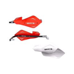 CUBRE MANOS SHOCK METAL, ALMA ALUMINIO WIRTZ ROJO/BLANCO - comprar online