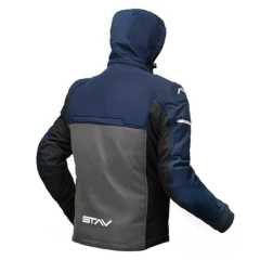 CAMPERA SOFTSHELL TECH CON CAPUCHA AZUL/GRIS STAV 1 - comprar online