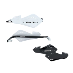CUBRE MANOS SHOCK METAL, ALMA ALUMINIO WIRTZ NEGRO/BLANCO - comprar online