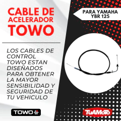 CABLE ACELERADOR YAMAHA YBR 125 (2008/2009) TOWO - comprar online
