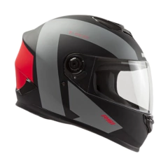CASCO INTEGRAL HAWK RS1 T-RACER NEGRO GRIS/FUCSIA FLU MATE - comprar online