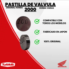 Imagen de PASTILLA DE VALVULA (2.000) HONDA TODAS