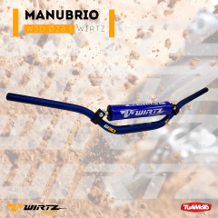 MANUBRIO W3D 28,6MM WIRTZ FATBAR ALTO AZUL en internet
