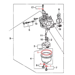 JUEGO JUNTAS DE CARBURADOR GENERADOR EZ3000 / MOTOR GP200 HONDA en internet