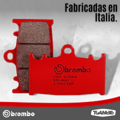Imagen de PASTILLA DE FRENO DELANTERA SINTERIZADA VERSYS 1000/NINJA 600 BREMBO