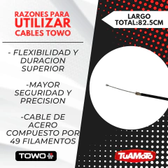 CABLE ACELERADOR HONDA DAX 70 COMPLETO TOWO en internet