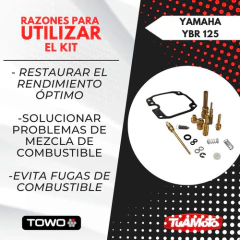 KIT REPARACIÓN CARBURADOR YBR125 en internet