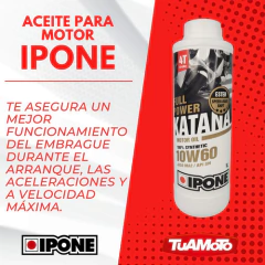ACEITE KATANA FULL POWER 10w60 4T IPONE en internet