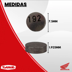 PASTILLA DE VALVULA (1.925) HONDA TODAS
