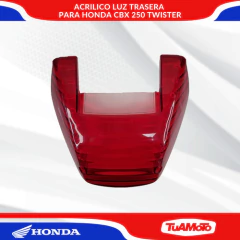 ACRILICO LUZ TRASERA HONDA CBX 250 TWISTER - Tuamoto Mayorista