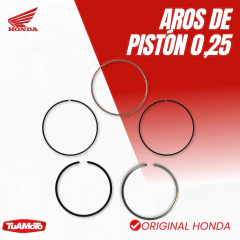 JUEGO AROS DE PISTON 0.25 HONDA BIZ 125 - Tuamoto Mayorista
