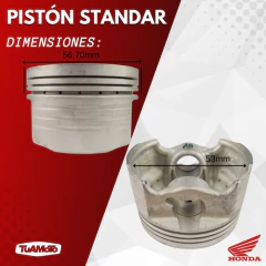 PISTON STANDAR HONDA CG 150 TITAN - tienda online