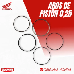 AROS DE PISTON 0.25 HONDA CG 150 TITAN/NXR 150 BROS - Tuamoto Mayorista