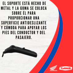 SOPORTE GOMA PEDALIN HONDA GLH 150 - Tuamoto Mayorista