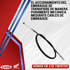 CABLE EMBRAGUE HONDA CB 125 TWISTER - Tuamoto Mayorista