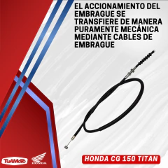 CABLE EMBRAGUE HONDA CG 150 TITAN - Tuamoto Mayorista