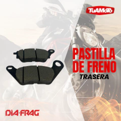 PASTILLA DE FRENO TRASERA MT03/R3 - DIAFRAG - Tuamoto Mayorista