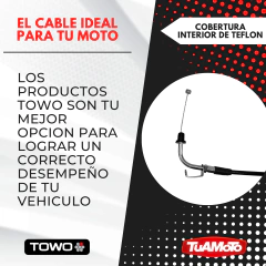 CABLE ACELERADOR YAMAHA YBR 125 (2008/2009) TOWO - Tuamoto Mayorista
