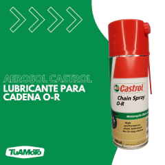 LUBRICANTE PARA CADENA CASTROL CHAIN SPRAY 400ML - Tuamoto Mayorista