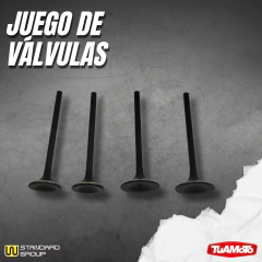 JUEGO VALVULAS ADMISIÓN Y ESCAPE HONDA XR250/TORNADO/CBX 250 - Tuamoto Mayorista