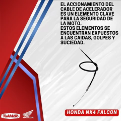 Imagen de CABLE ACELERADOR HONDA NX4 FALCON