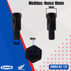 ADAPTADOR ESPEJO 10MM HONDA BIZ 125 - Tuamoto Mayorista