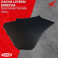 CACHA LATERAL DERECHO HONDA TORNADO NEGRO NH1 - Tuamoto Mayorista