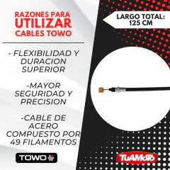 Imagen de CABLE FRENO COMPLETO HONDA WAVE TOWO