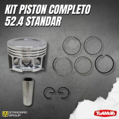KIT PISTON COMPLETO HONDA BIZ 125 52.4 (STD) W.STANDARD - tienda online
