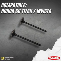 JUEGO VALVULAS ADMISIÓN Y ESCAPE HONDA CG TITAN 150/INVICTA - tienda online