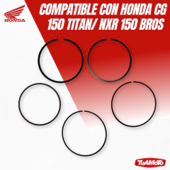 AROS DE PISTON 0.25 HONDA CG 150 TITAN/NXR 150 BROS - tienda online