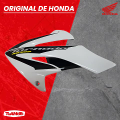CACHA LATERAL IZQUIERDO TANQUE HONDA TORNADO BLANCA - tienda online